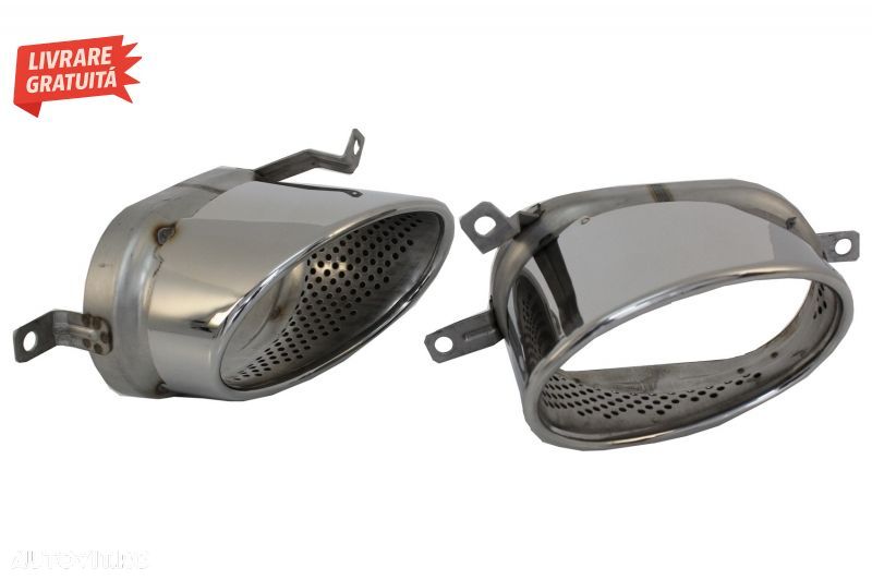 Bara Fata cu Difuzor Spate Negru si Ornamente Evacuare Audi A7 4G Facelift (2015-2- livrare gratuita - 13