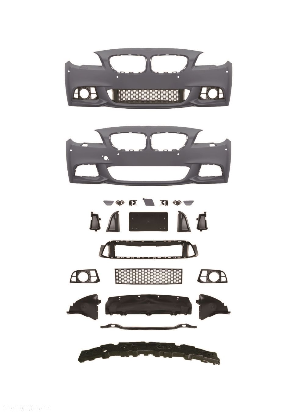 BMW 5 (F10/F11) 2010 -  2016 PRZEDNI ZDERZAK (inne części: listwa błotnik grill lampa osłona drzwi) - 1
