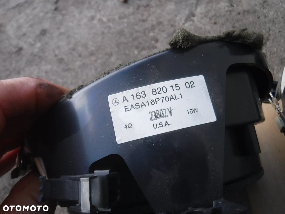 Mercedes ML W163 glosniki glosnik A1638201502 A1638201802 - 2