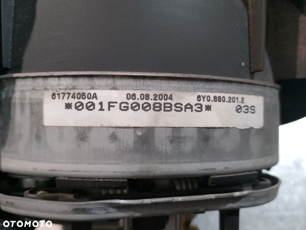 PODUSZKA KIEROWCY, AIRBAG SKODA FABIA I 6Y0880201E    61774050A - 2