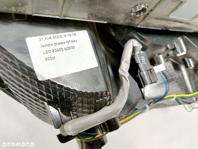 kia soul ii 14-19 lampa prawa tył bez led prawy - 6