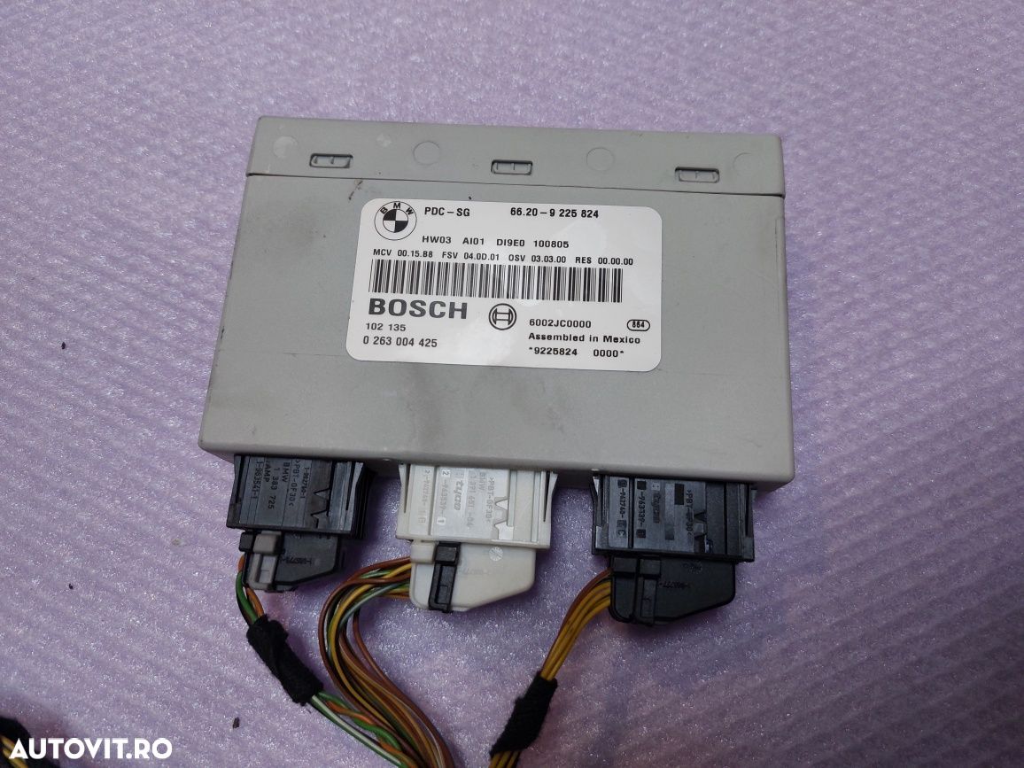 Modul PDC senzori parcare BMW E81 E87 E90 E91 E92 Cod 9225824 - 1