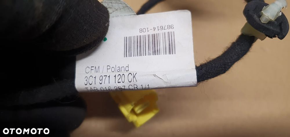 Wiązka instalacja drzwi lewy przód VW Passat B6 3C1971120CK - 7