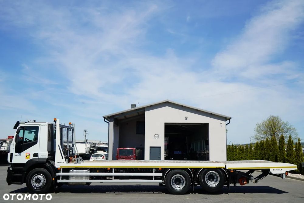 Iveco STRALIS 360 / 6X2 /  LAWETA / PLATFORMA 9,3 M / NAJAZDY HYDRAULICZNE / WYCIĄGARKA / OŚ PODONOSZONA  / EURO 6 - 4