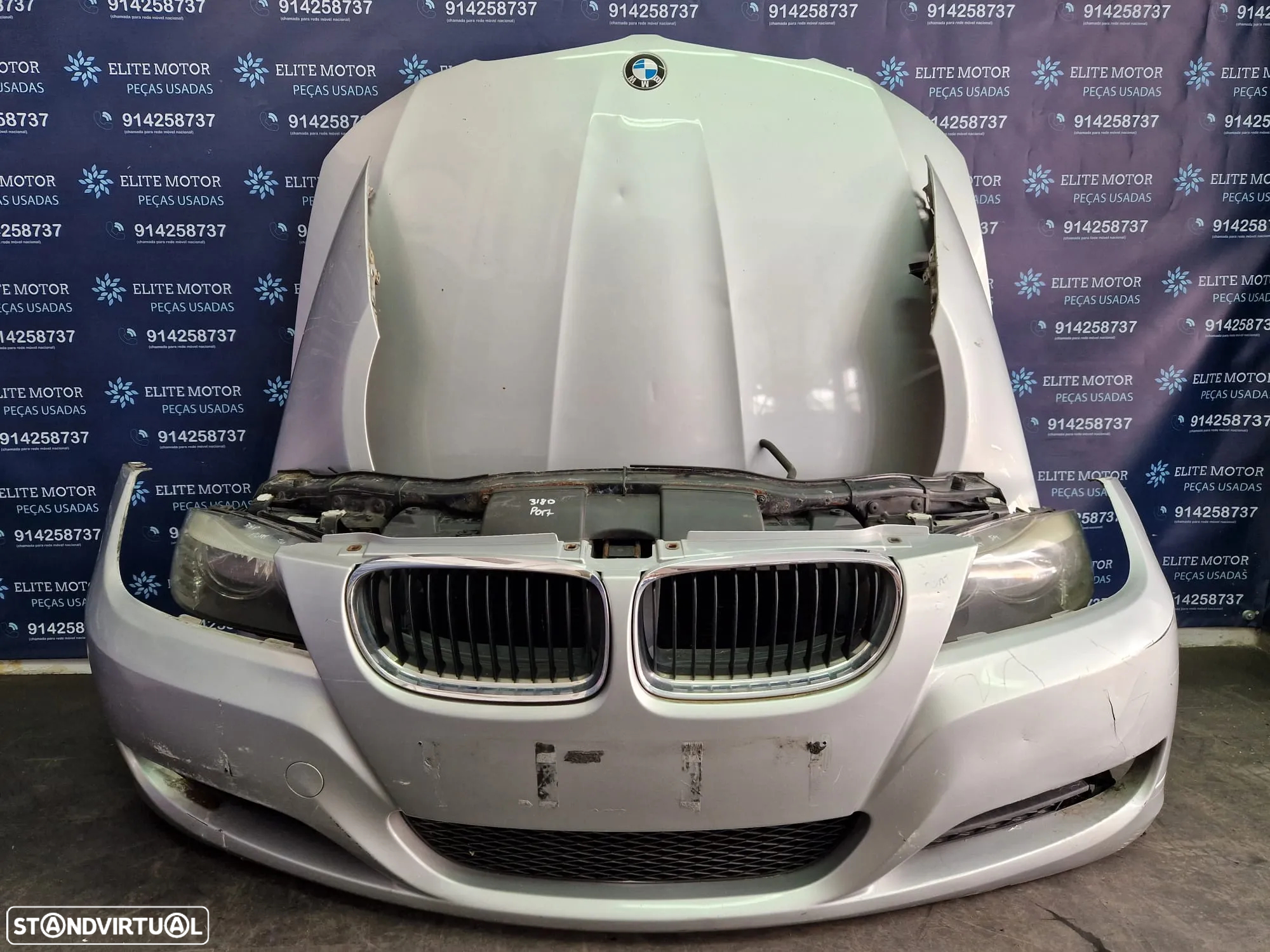 Frente completa usada BMW E90 E91 LCI 320D capot parachoques guardalamas oticas radiador 318d - 3