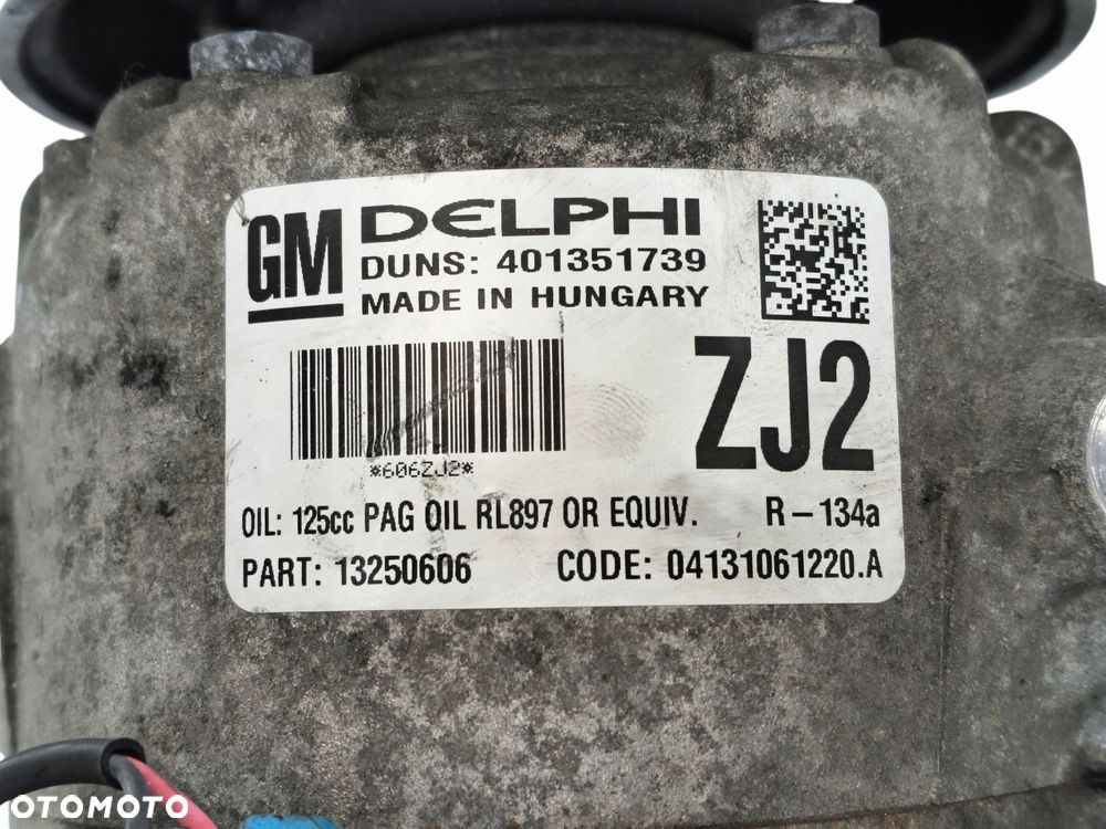SPRĘŻARKA KLIMATYZACJI Opel Astra J Meriva B 1.7 CDTI 13250606 401351739 - 9
