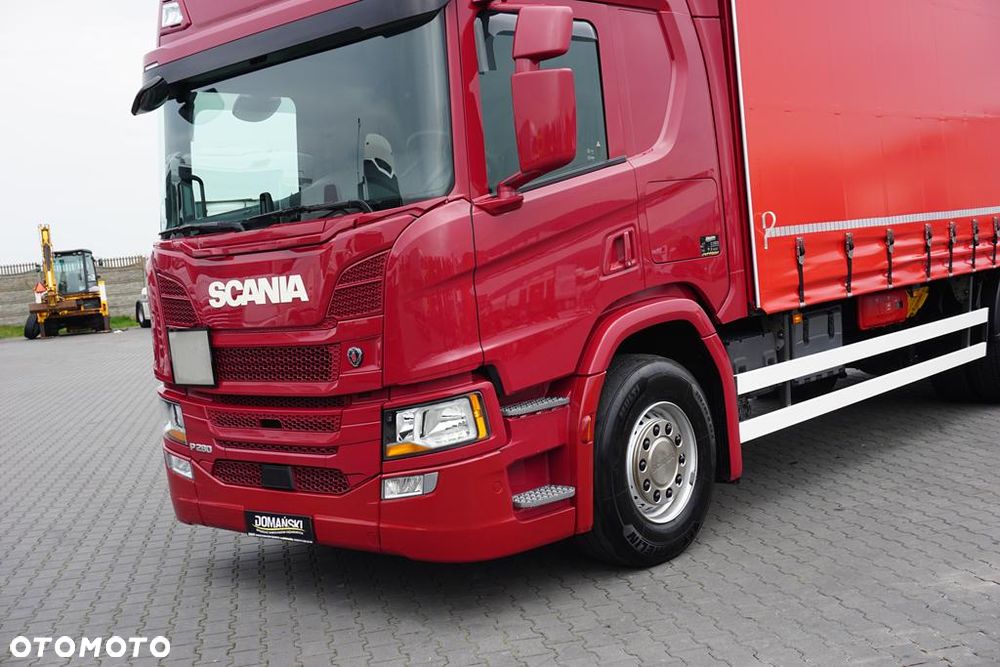 Scania P 280 / ACC / E 6 / FIRANKA + WINDA / 20 PALET / DŁ. 8,2 M / OŚ SKRĘTNA - 20