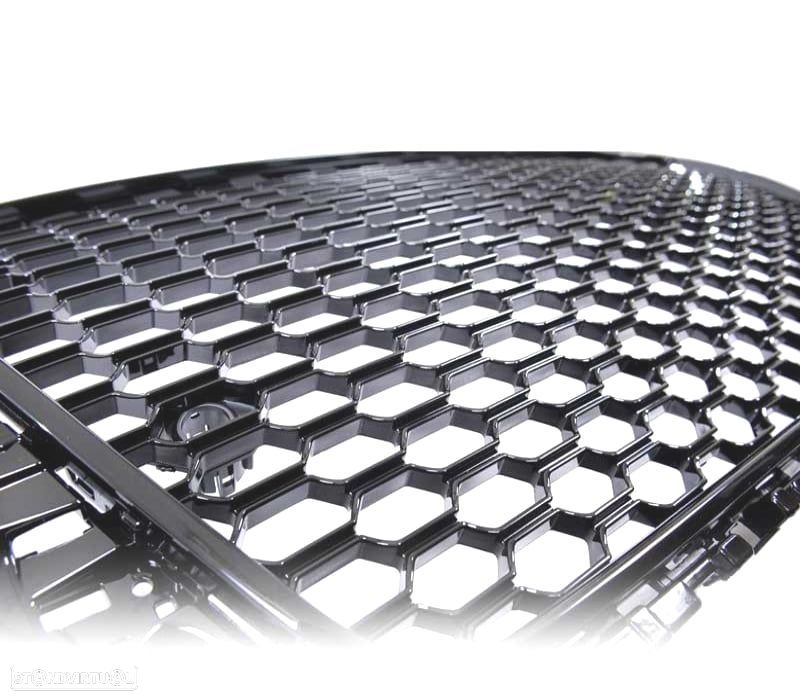 GRELHA AUDI A3 8V 12-16 LOOK RS3 PRETO BRILHANTE - 4