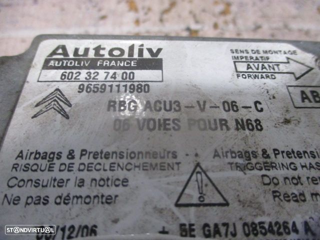 Modulo Airbag 9659111980 602327400 CITROEN  XSARA PICASSO 2007 1.6HDI 90CV 5P BEGE - 4