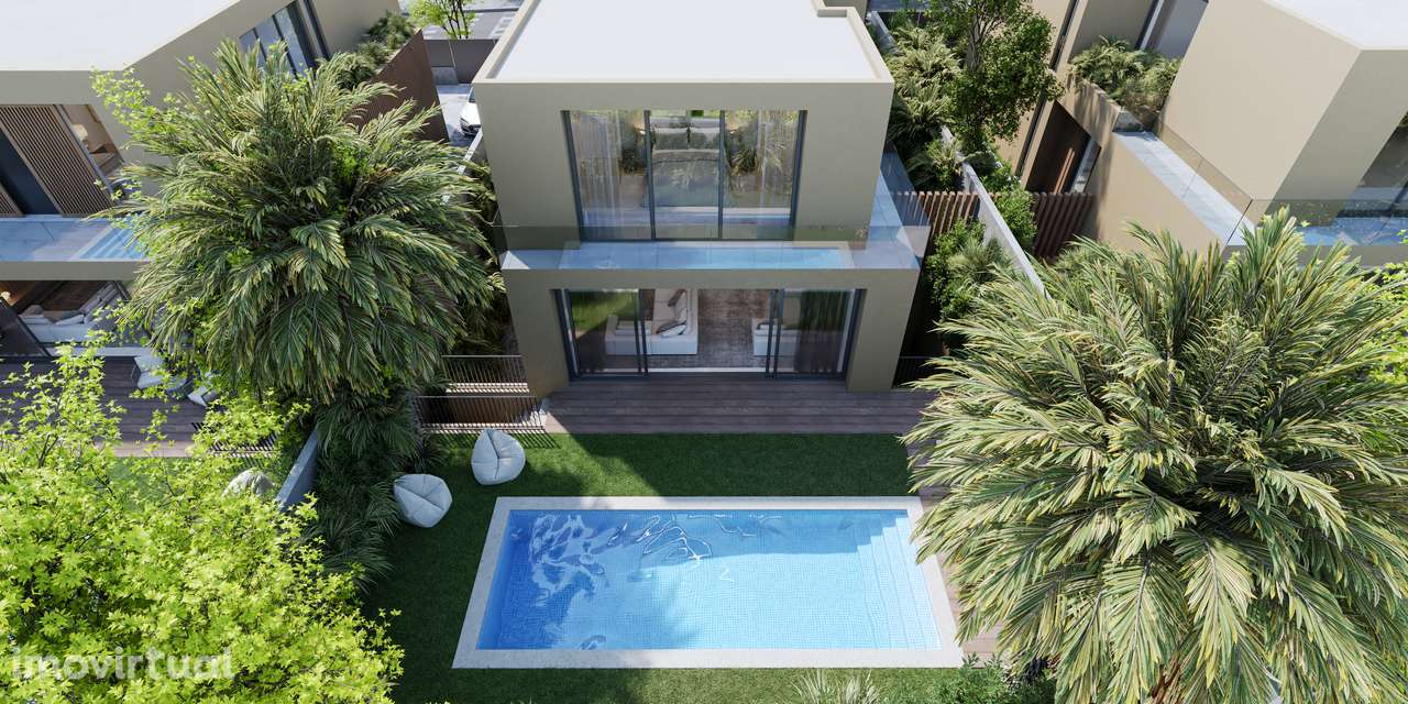 Moradia T4 com piscina, garagem e vista jardim e serra - Grande imagem: 4/33