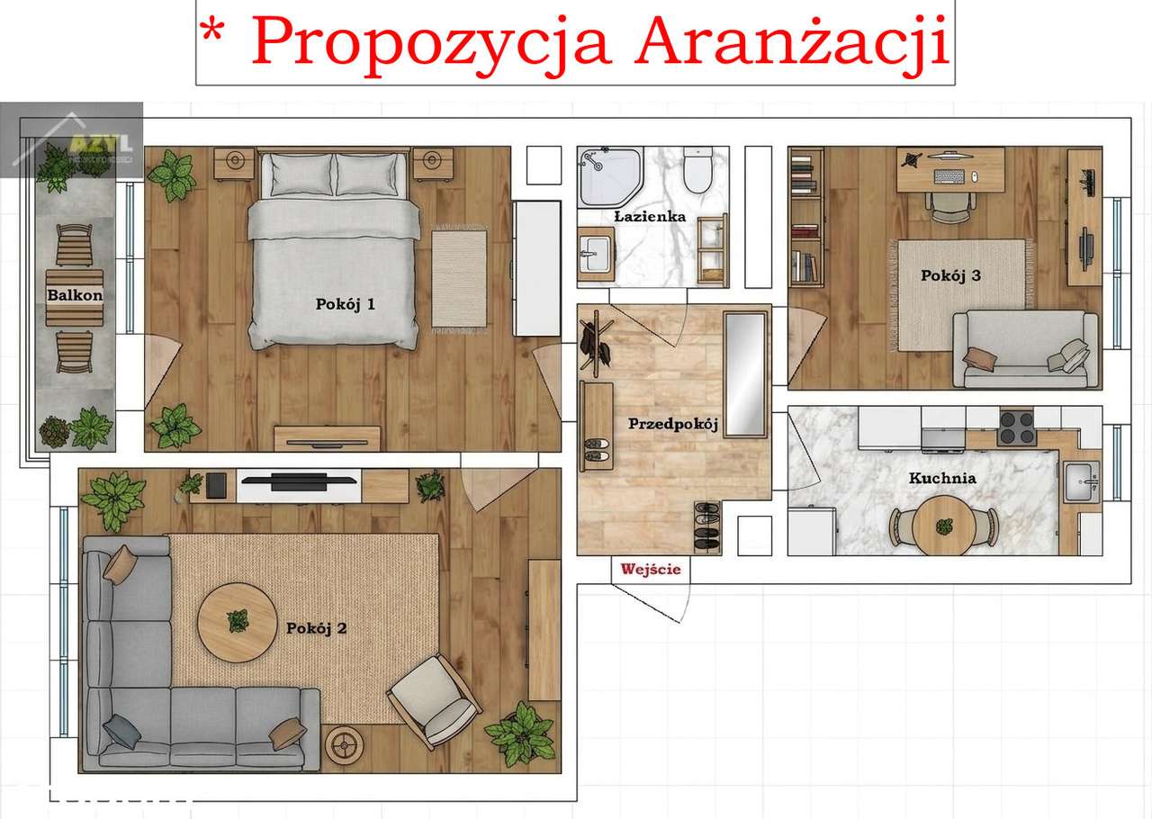 Sosnowiec, Niwka - 3 pokoje do własnej aranżacji.