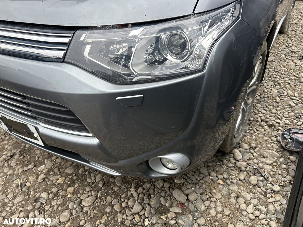 Bara fata Mitsubishi Outlander III 2012 - 2015 Gri (1158) model cu spalatoare far - 3