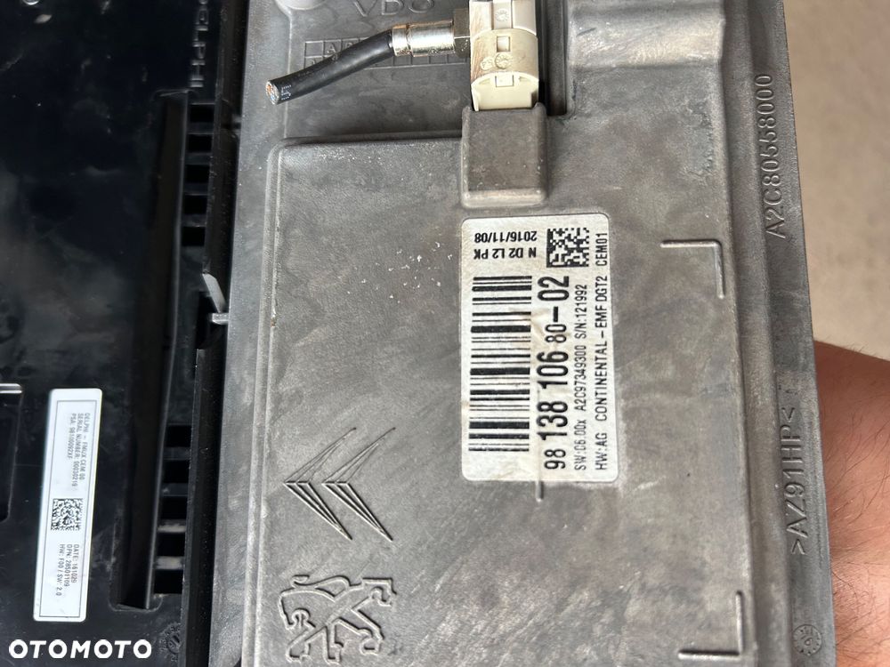 Citroen C4 II B7 ekran wyświetlacz 9813810680-02 - 9