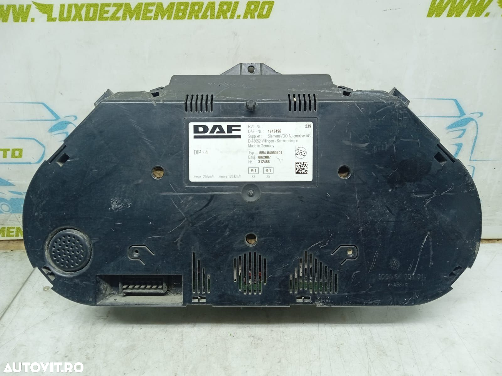 Ceasuri de bord 1743496 Daf XF 105 generatia [2013 - 2021] - 2