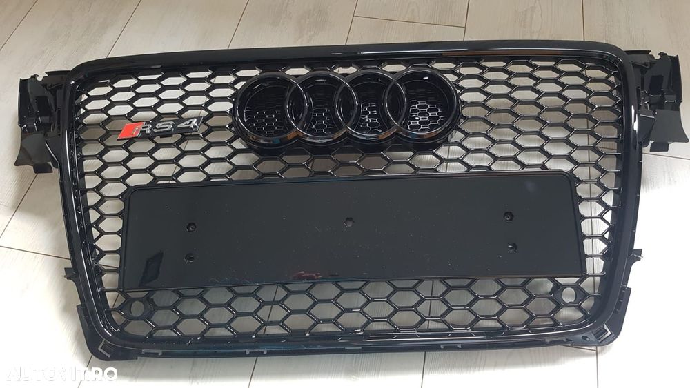 Grila-Fagure-RS4-Look-Audi-A4-B8-2008-2012-Neagra-Lucios-Premium-Noua - 7