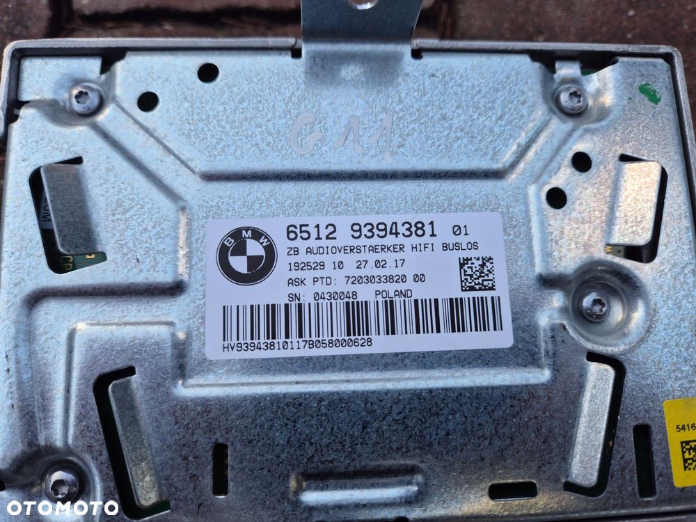 wzmacniacz bmw g11 g12 9394381 - 2
