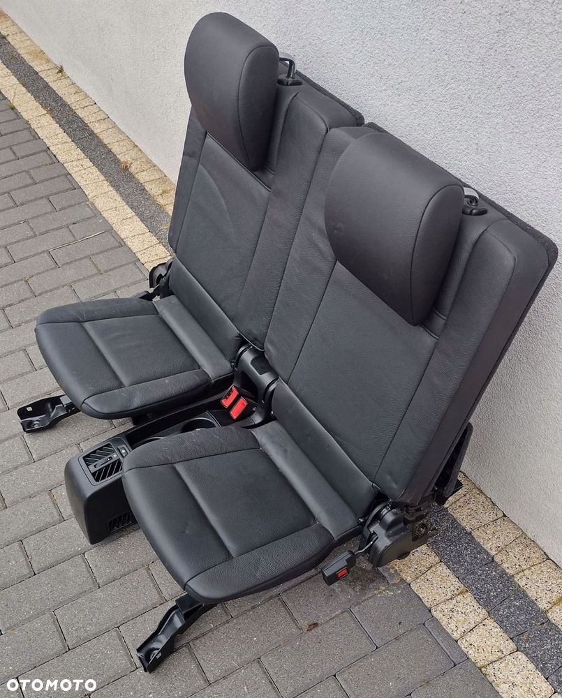 bmw x5 e70 lift 10-13 kanapa fotele trzeci rząd czarna skóra - 6