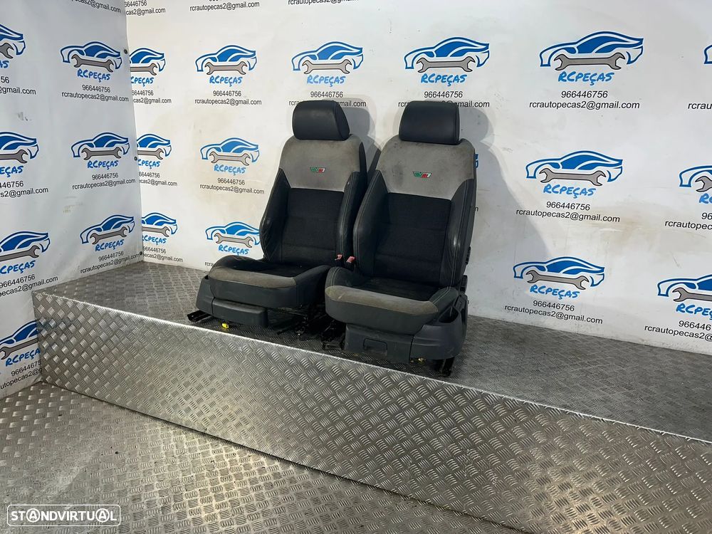 Conjunto Bancos Pele Tecido Skoda Octavia 2 MK2 1Z RS VRS 2004 - 2013 - 11