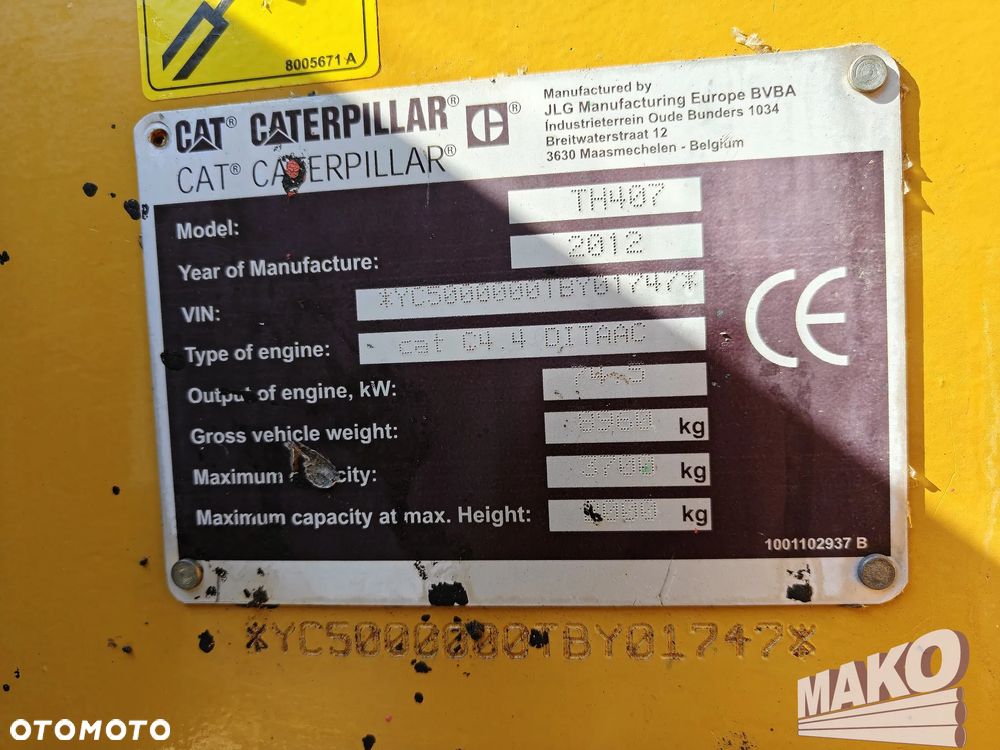 Caterpillar TH407 - 12