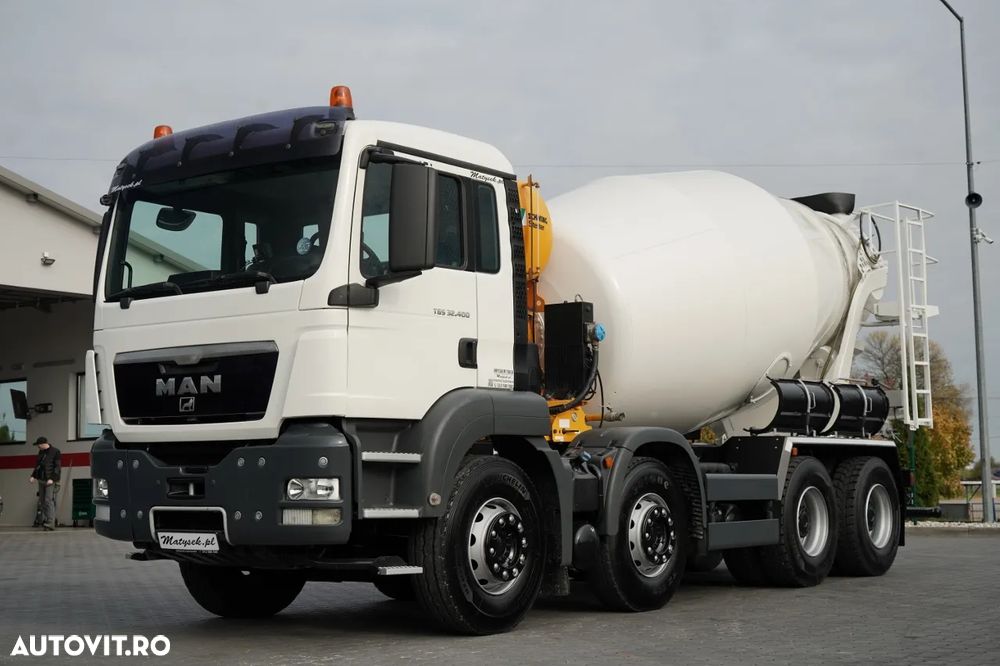 MAN TGS 32.400 / 8x4 / BETONIERĂ SCHWING STETTER / BETONIERĂ 9M3 / CAMERĂ VEDERE SPATE - 2