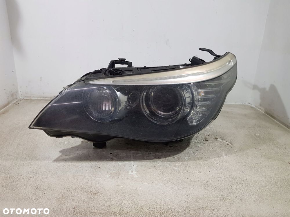 lampa lewa lewy przód 7044671 bmw e60 e61 lci eur bi xenon skrętna - 1