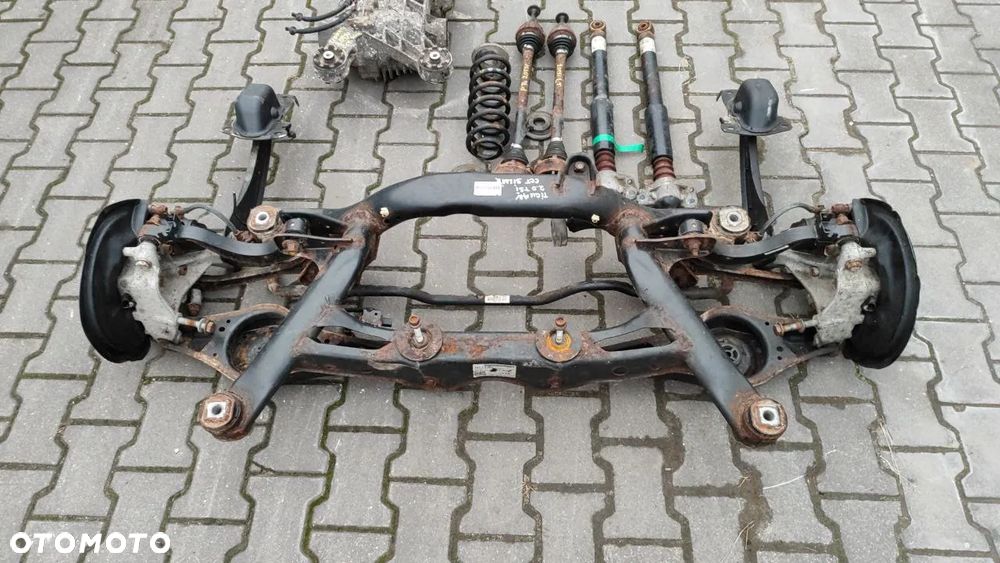 VOLKSWAGEN TIQUAN I 2.0 TSI BELKA ZAWIESZENIA TYLNEGO KOMPLETNA DYFER, AMORTYZATORY, PÓŁOSIE, SPRĘŻYNY - 5