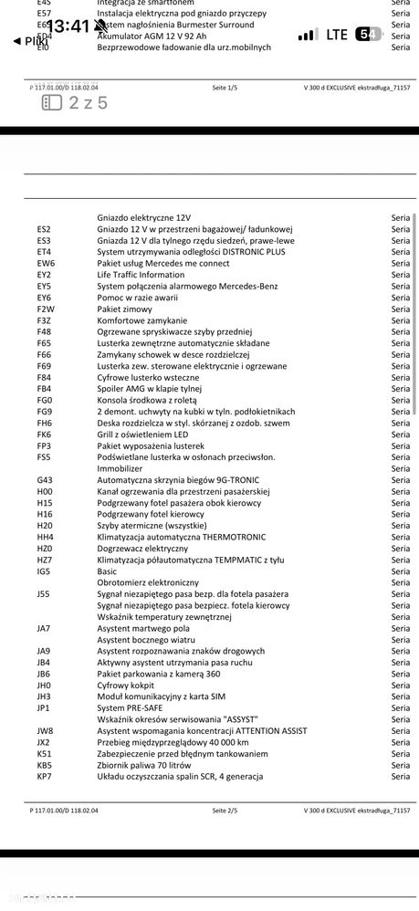 Mercedes-Benz Klasa V 300 d 4-Matic 9G-Tronic Exclusive (d³ugi) - 9