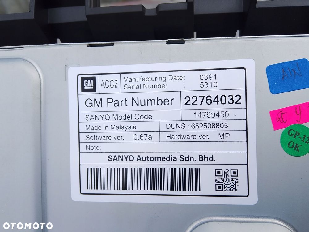 wyświetlacz nawigacji opel astra j 22764032 - 4