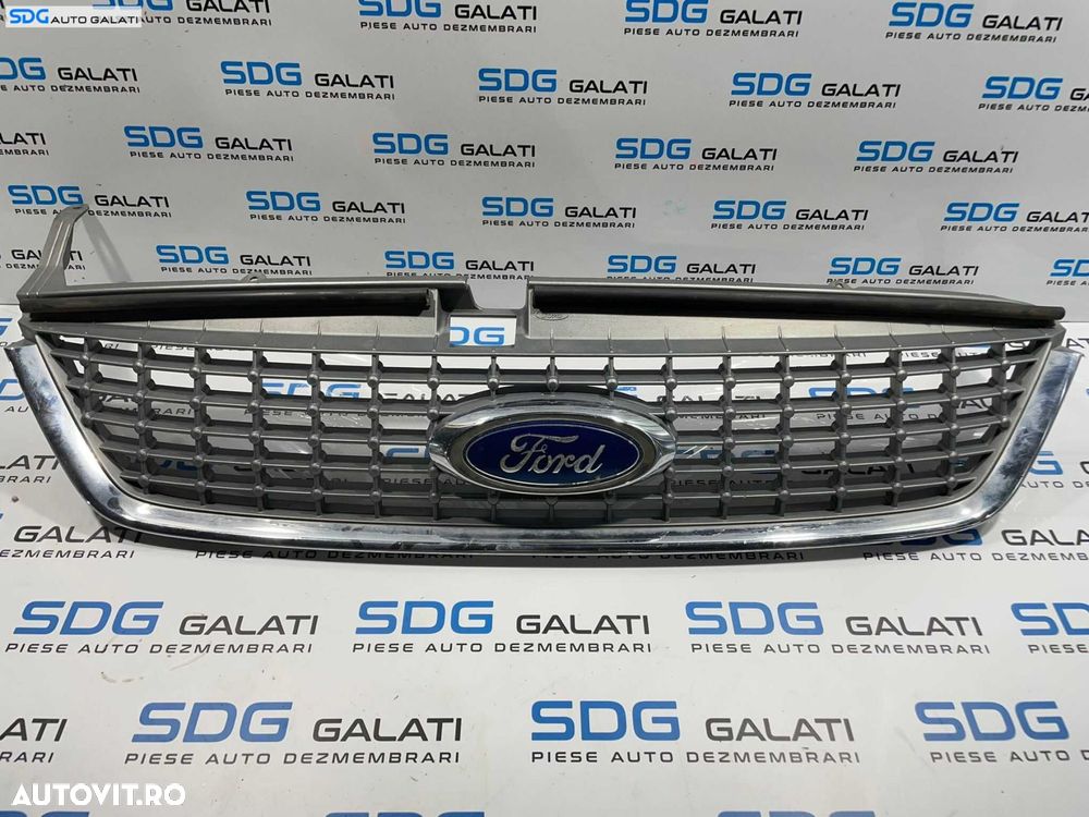 Grila cu Sigla Emblema Bara Spoiler Fata Ford Mondeo Mk4 2007 - 2014 Cod 7S71-8200-A [L3918] - 1