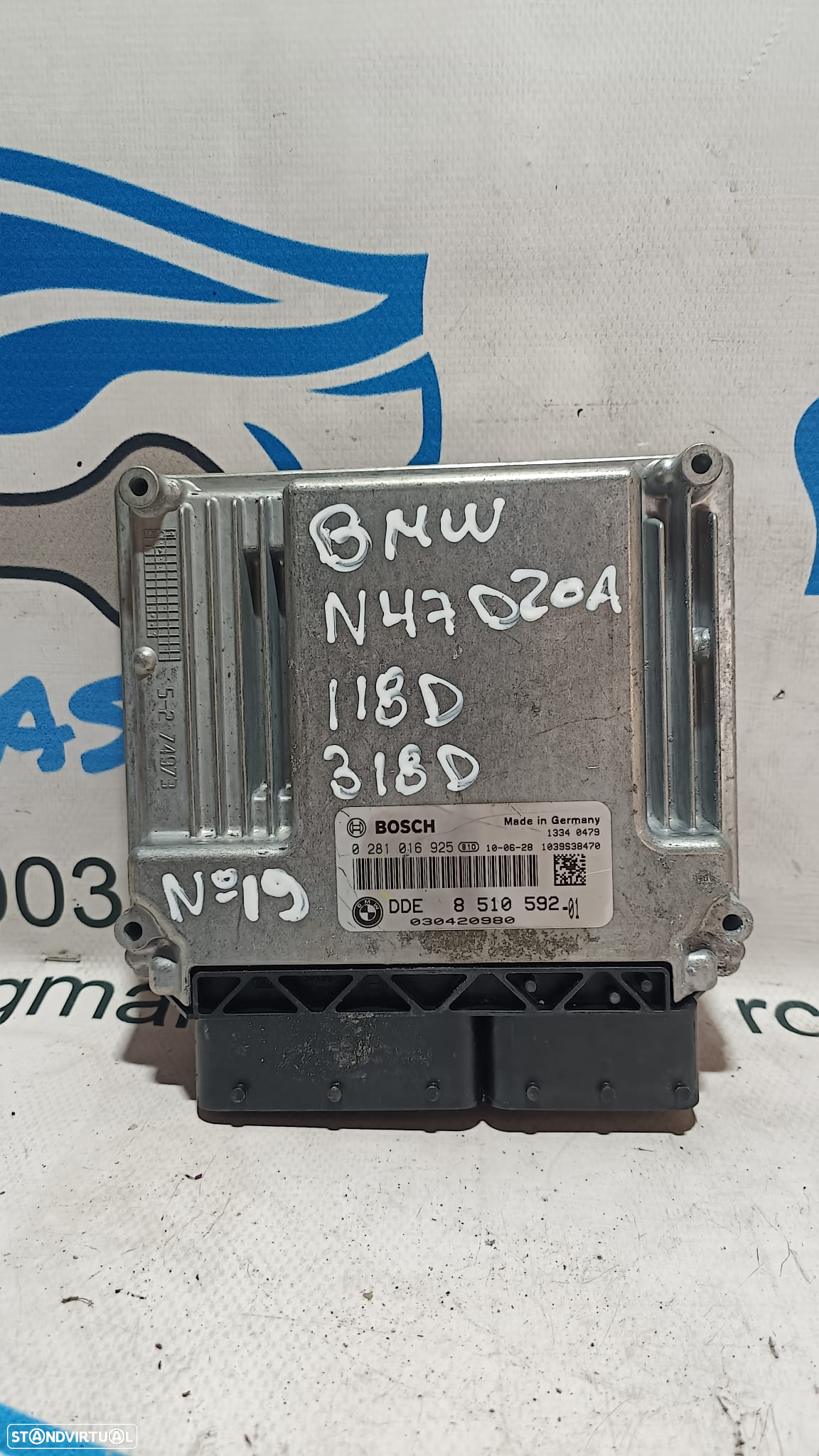 CENTRALINA ECU MOTOR BMW X3 E83 2.0 SD 16V 177CV N47D20A 80966762 0281016925 DDE851059201 DDE8510592 8510592 030420980 SERIE 3 E90 E91 SERIE 1 E87 E81 118D X1 E84 18D - 2