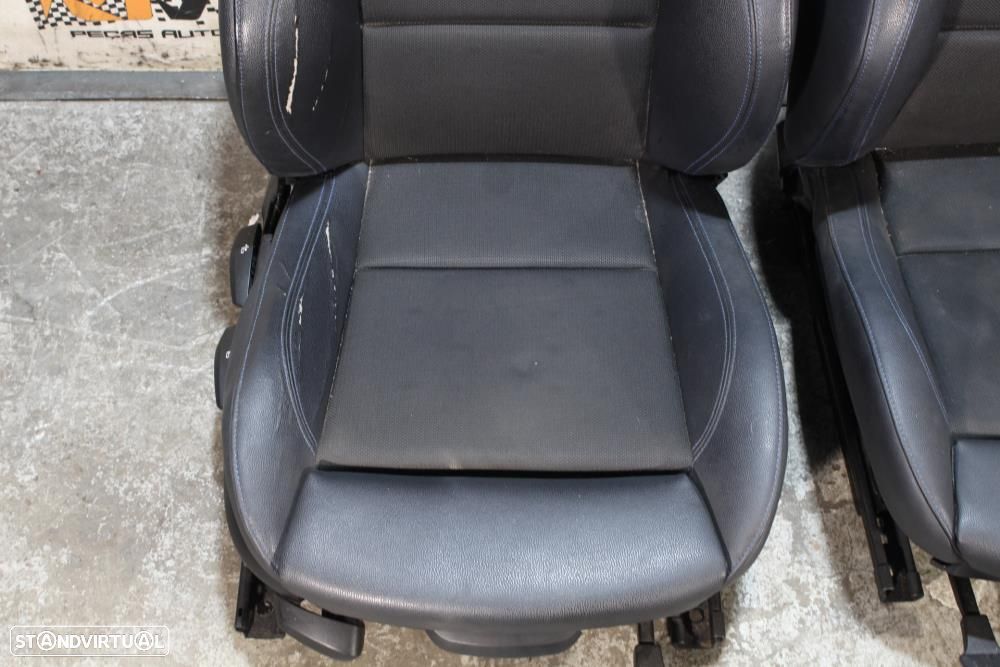 Conjunto De Bancos Bmw 1 (E87)  Bancos Bmw Serie 1 E87 Pack M Pele E T - 4