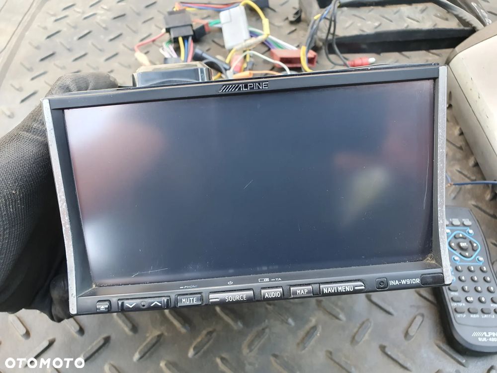 RADIOODTWARZACZ RADIO CD SAMOCHODOWE ALPINE INA-W910R WYŚWIETLACZ PILOT SUBWOOFER AKTYWNY SWD-1600 150W - 3