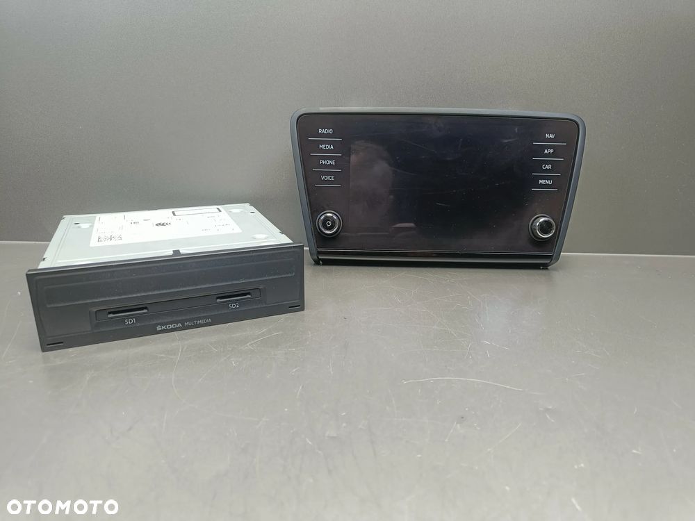 Radio Nawigacja Skoda Octavia 3 lift III FL Wyświetlacz Czytnik Multimedia Napęd 5E0919605M 5Q0035874C - 1