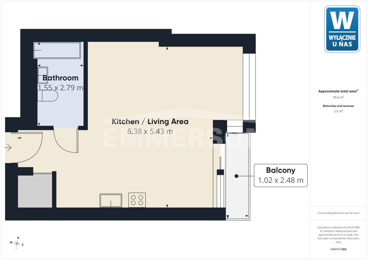 Towarowa Towers | Studio 37 m² | Wysoki standard