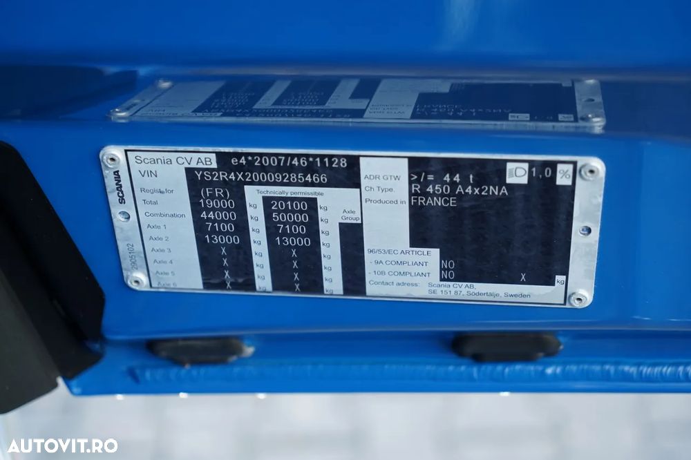Scania R 450 / RETARDER / HIDRAULICĂ / I-PARK COOL / JANTE DIN ALIAJ / IMPORTAT - 37