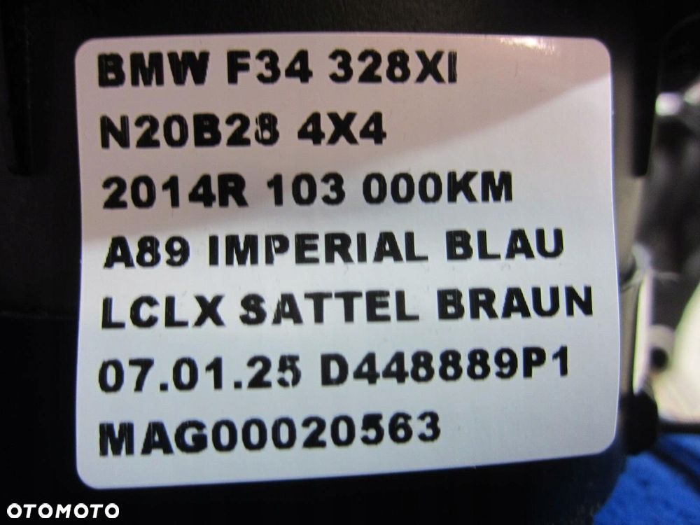 BMW F22 F30 F34 GT AIRBAG PODUSZKA KIEROWCY 6871095 USA 6857902 32306871095 - 7