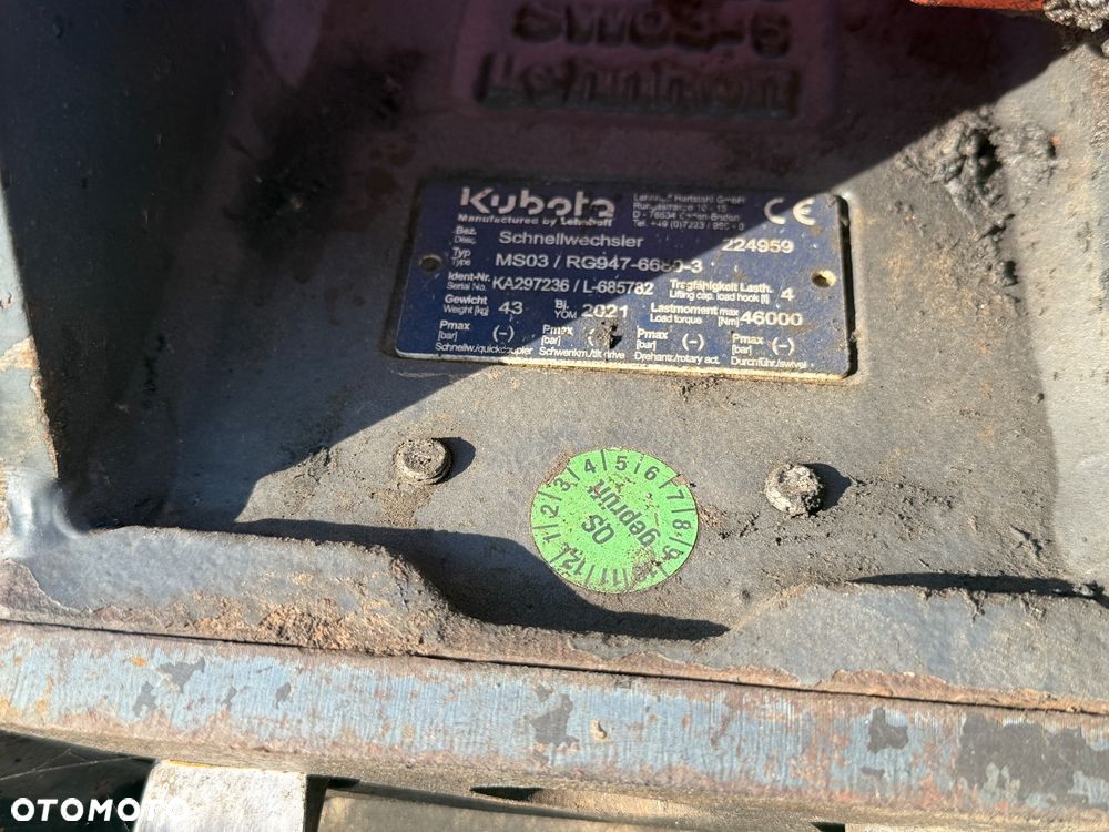 Kubota Midikoparka U56-5 - 9