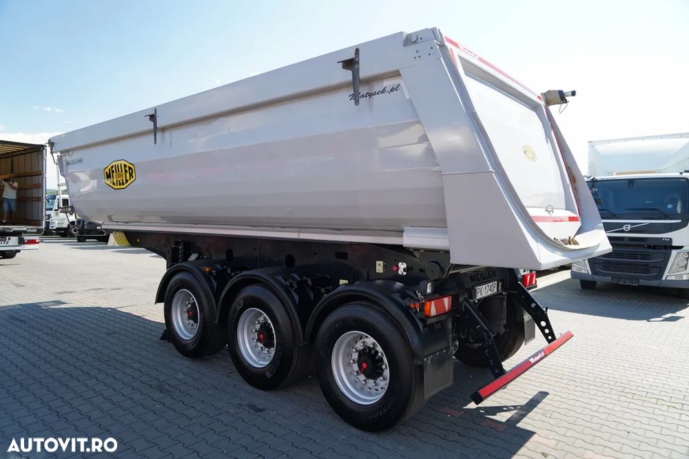 Meiller KIPPER / BASCUNĂ - 30 m³ / OȚEL / AXĂ RIDICATĂ / SAF / PUȚIN FOLOSIT - 5