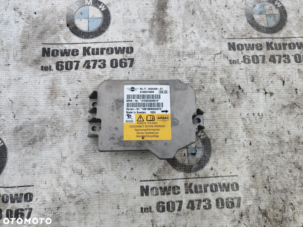 MINI Cooper Clubman R55 R56 R57 Sensor poduszek powietrznych Airbag 3454346 - 1