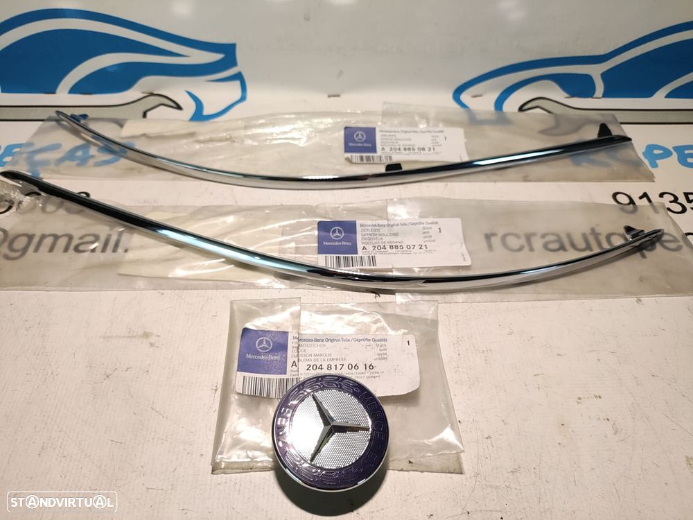 FRISO FRISOS FAIXA FAIXAS PARACHOQUES FRENTE FRONTAL MERCEDES BENZ CLASS C W204 A2048850821 2048850821 A2048850721 2048850721
