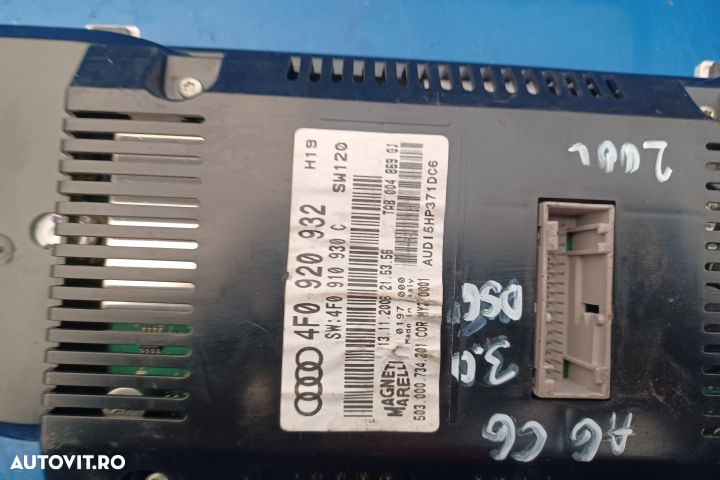 Ceasuri bord 4F0920932 4F0910930C Audi A6 4F/C6 [2004 - 2008] wagon 5 - 3
