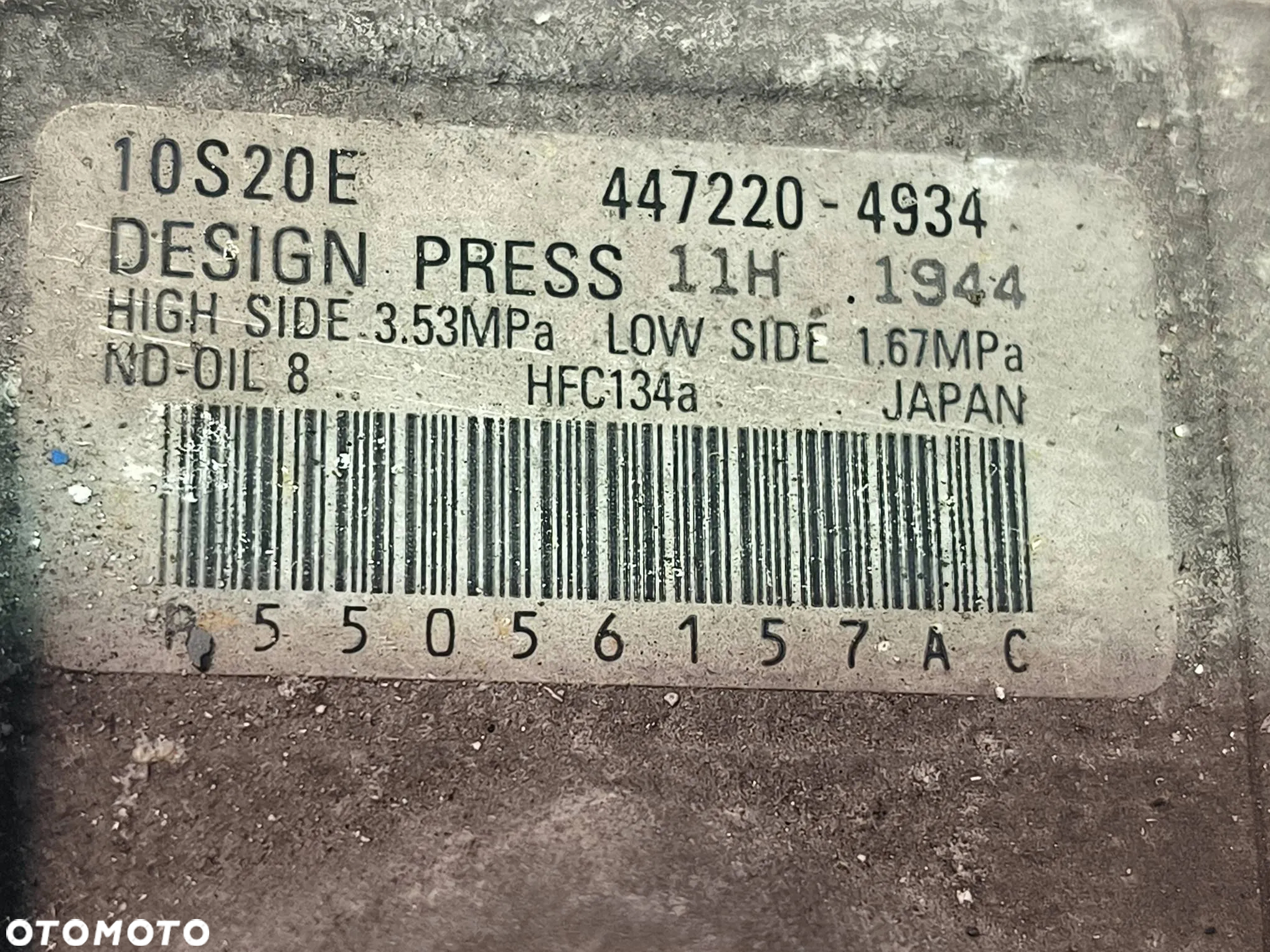 Kompresor / Sprężarka klimatyzacji A/C 55056157AC Chrysler, Aspen 2007 - 4