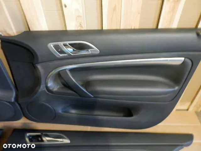 TAPICERKA BOCZKI BOCZEK DRZWI KOMPLET SKÓRA ŁADNE SKODA SUPERB  2001-2008 SEDAN EUROPA STAN BDB - 5