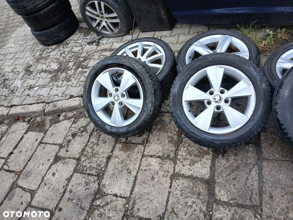Aluminiowe felgi z oponami koła skoda 16 - 4