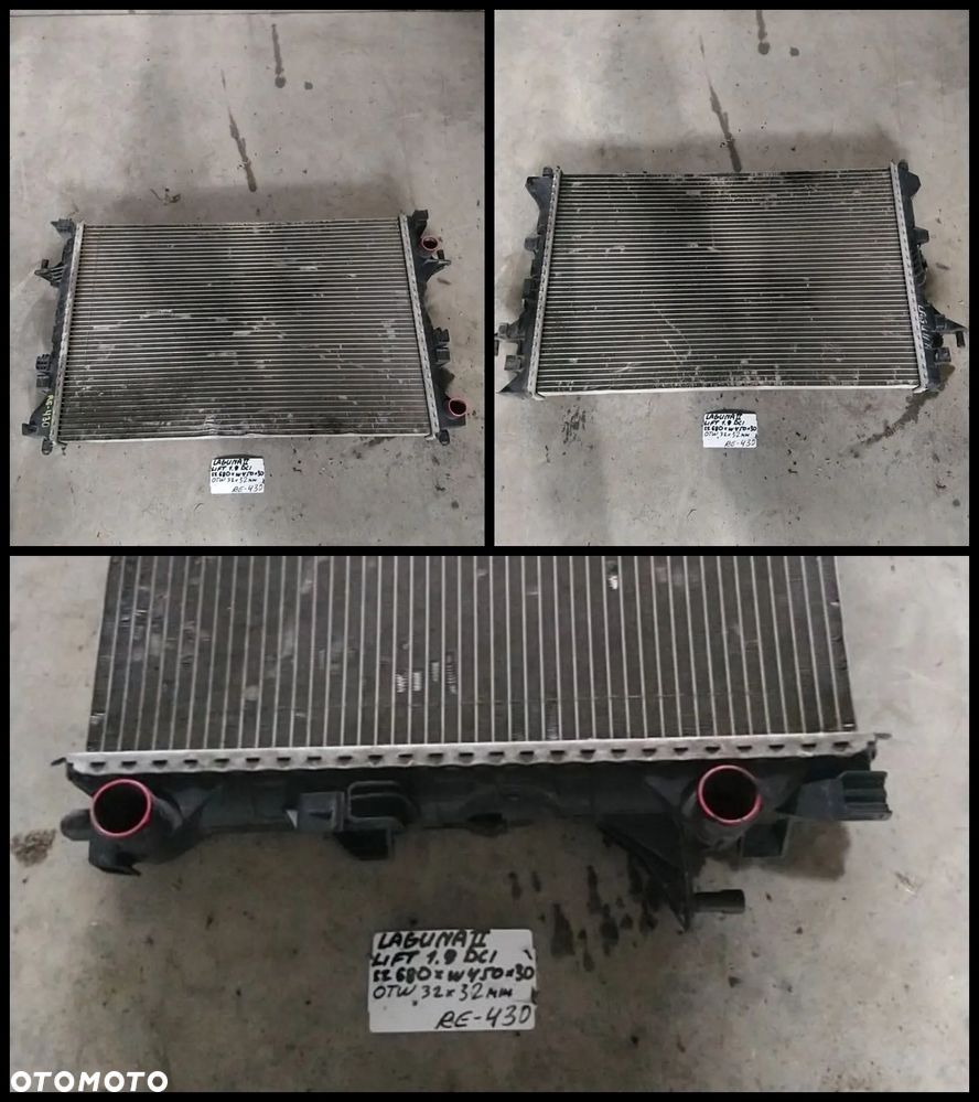 RENAULT CHŁODNICA WODY - 18
