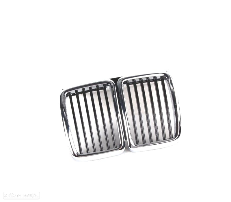 GRELHAS FRONTAIS BMW SERIE 3 E30 82-94 CROMADAS - 2