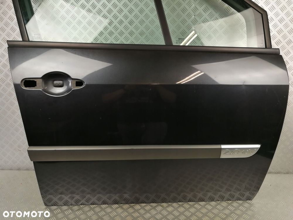TEB66 drzwi prawy przód prawe pasażera szyba RENAULT SCENIC II 2 2003- - 4