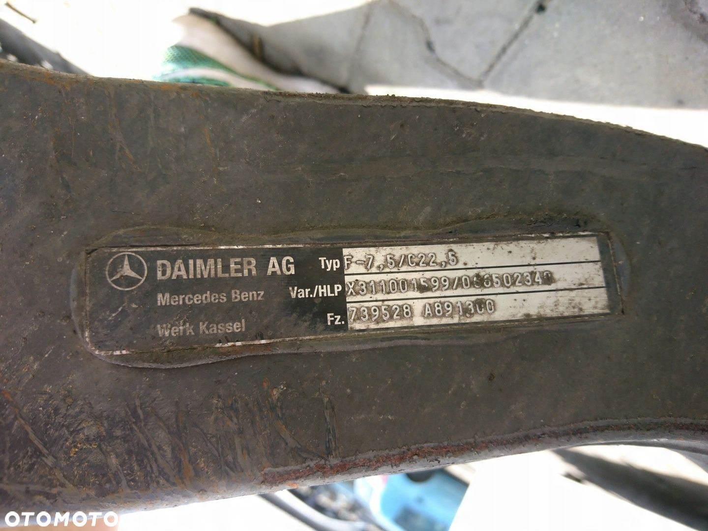 MB ACTROS MP4 1845 BELKA OŚ ZWROTNICA PIASTA PRZÓD - 9