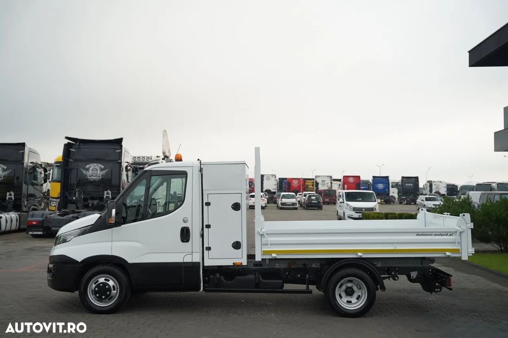Iveco DAILY 35-160 / BASCULABILĂ - 2,9 M / BENĂ DIN OȚEL / ROȚI SPATE DUBLE / MANUALĂ / IMPORT - 17