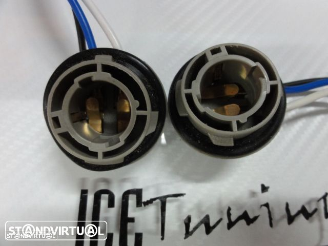 Ficha / Socket / suporte de lâmpadas halogénio ou led de 2 polos BAY15D 21/5W - 3
